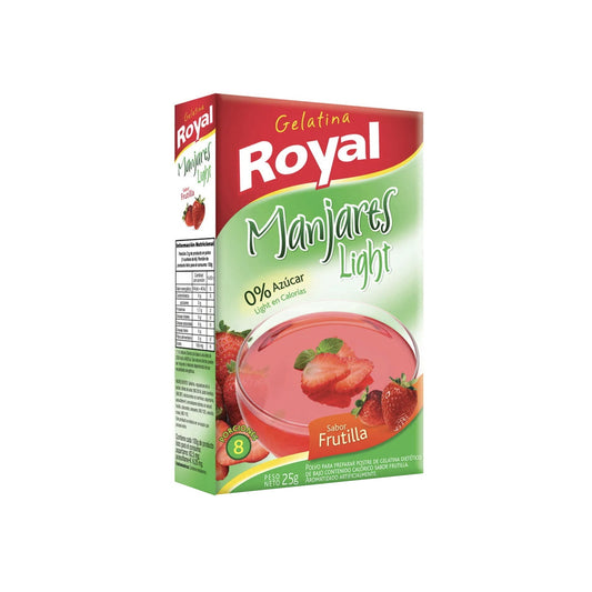 Gelatina Light Royal 25 Grs. Frutilla