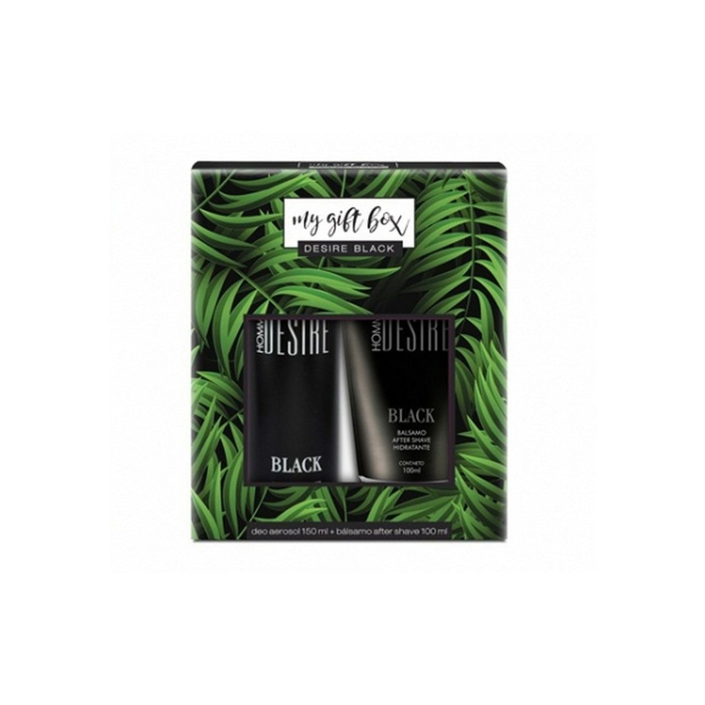 Gift Box Desire Black Desodorante Aerosol 150 Ml + Balsamo After Shave 100 Ml