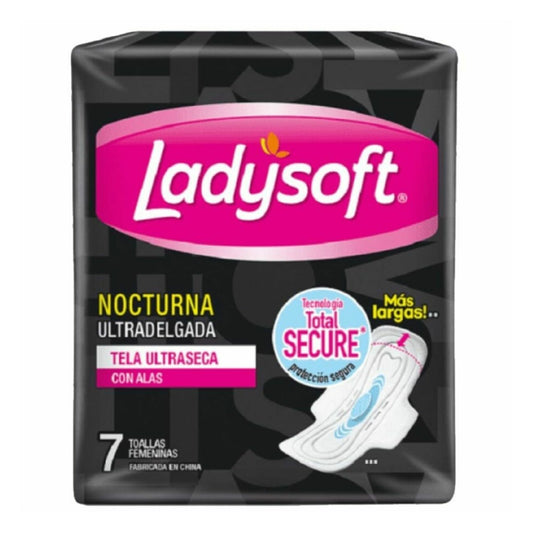 Ladysoft Toalla Nocturna Ultra Delgada 7 Unidades
