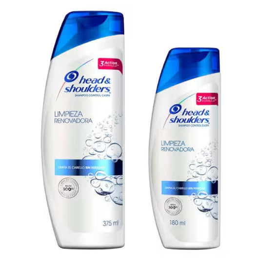 Shampoo Head Shoulders Limpieza Renovadora 375 Cc + 180 Cc De regalo