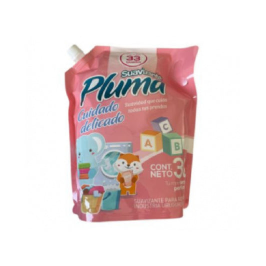 Suavizante De Ropa Pluma Cuidado Delicado Con Tapa Rosca 3 L