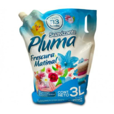 Suavizante De Ropa Pluma Frescura Matinal Con Tapa Rosca 3 L