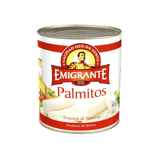 Palmitos Enteros Emigrante 800 G Con Abre Fácil