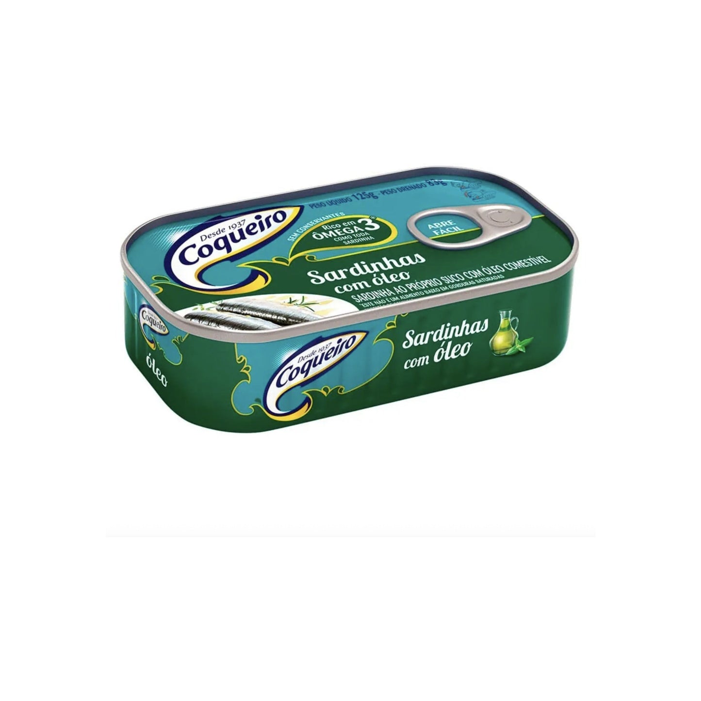 Sardinas Coqueiro 125 G En Aceite Chica Con Abre Fácil