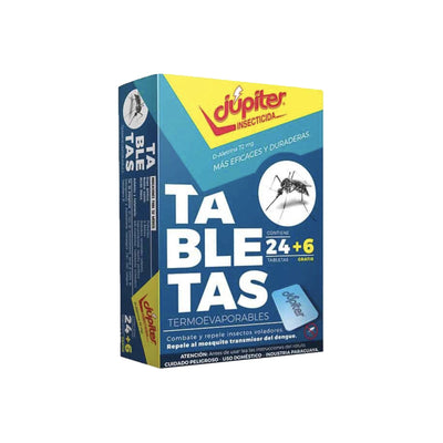 Tabletas Jupiter Termoevaporables 24 + 6 De Regalo