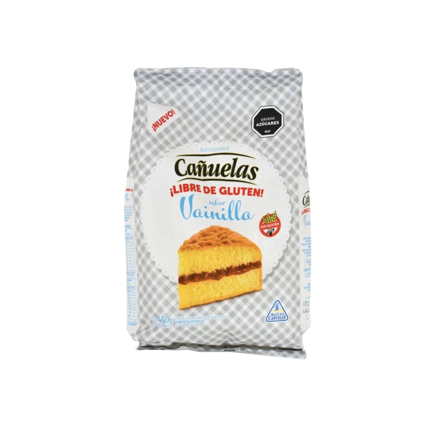 Premezcla Bizcochuelo Cañuelas Vainilla Sin Tacc 450 G