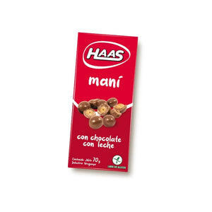 Mani Con Chocolate Con Leche Haas 70 G