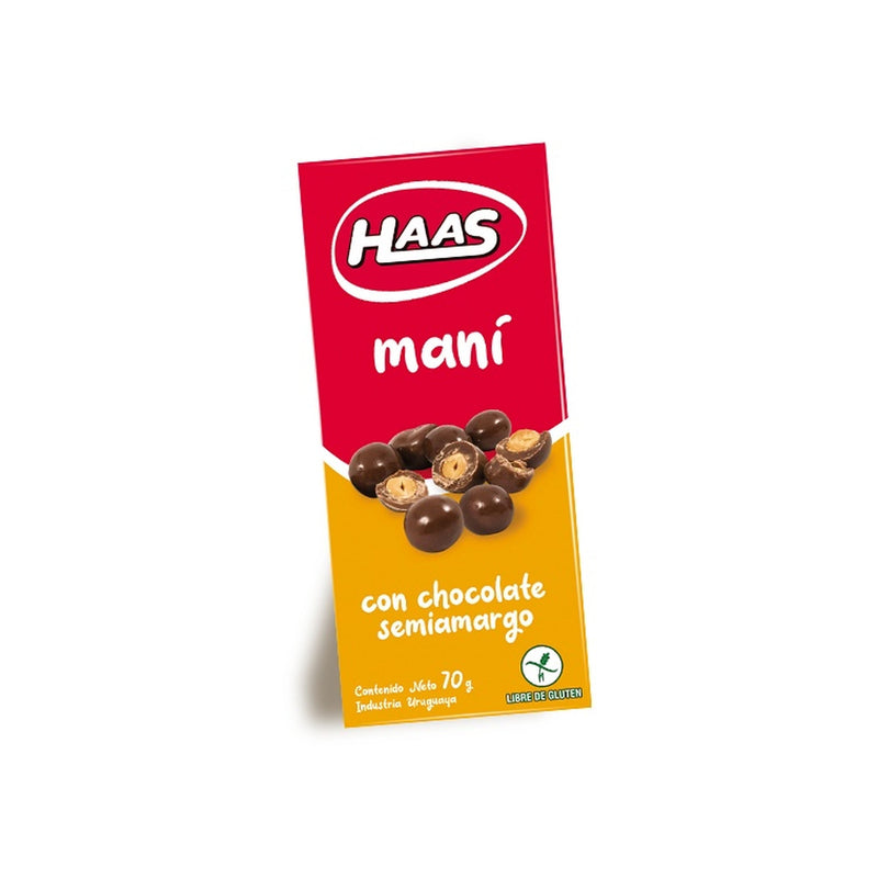 Mani Con Chocolate Semi Amargo Haas 70 G