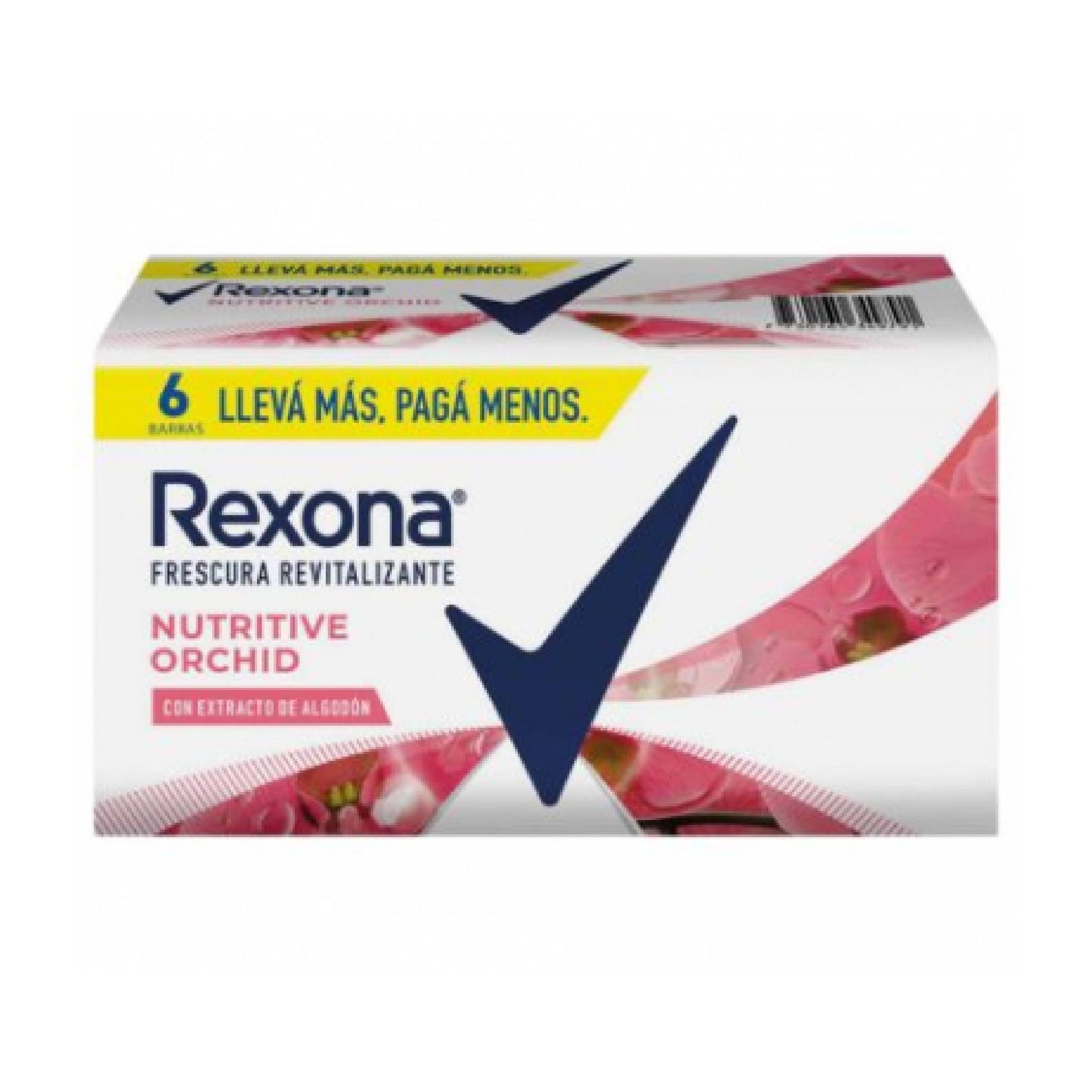 Jabón Rexona Nutritive Orchid 6 Unidades 120 G Cada Una