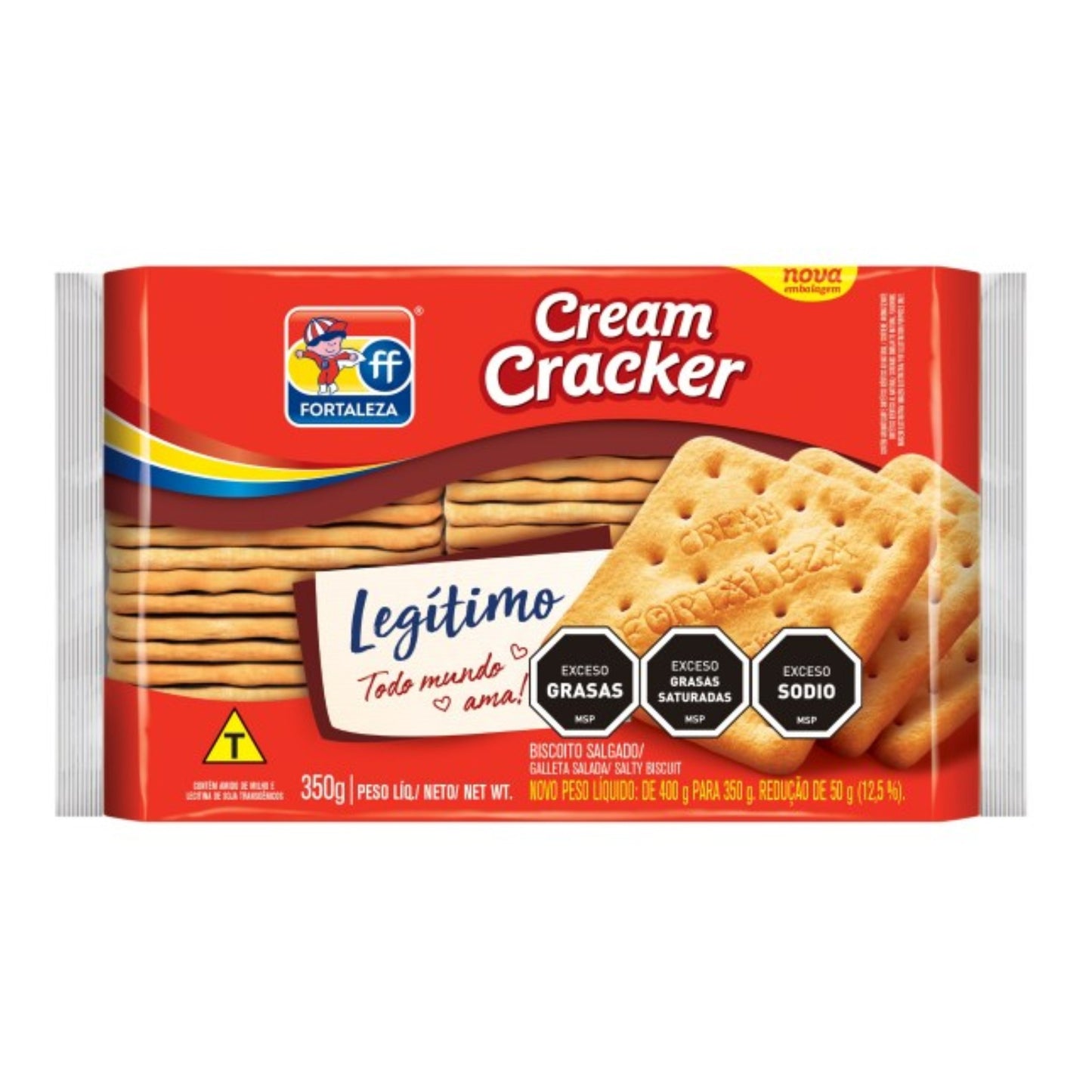 Galleta Fortaleza X 3 Cream Cracker 350 G