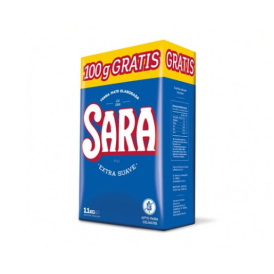 Yerba Sara Extra Suave 1 Kg + 100 G De Regalo