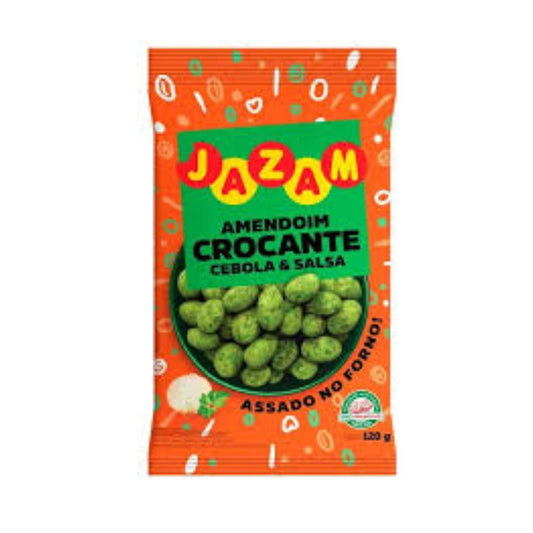 Mani Salado Crocante Amendoim Jazam Cebolla Y Salsa 120 G