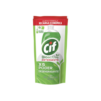 Detergente Cif Bioactive Lima Recarga 450 Ml