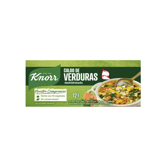 Knorr Caldo 12 Unidades Sabor Verdura Con Vegetales