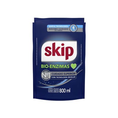 Jabón Líquido Skip Bio Enzimas 800 Ml