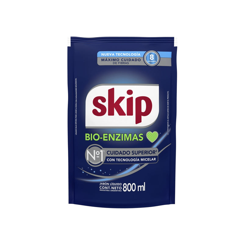 Jabón Líquido Skip Bio Enzimas 800 Ml