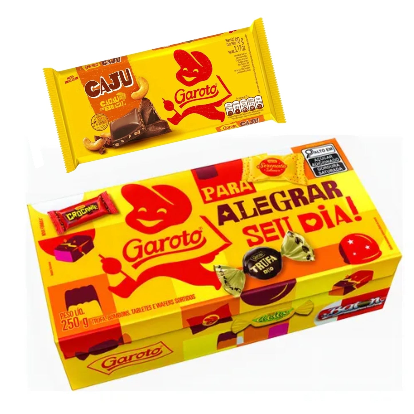 Bombones Garoto 250 G + 1 1 Tableta De 80 G De Regalo