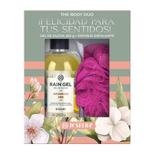 Gift Box Gel De Ducha Rain Gel Amanecer Zen 260 G + Esponja