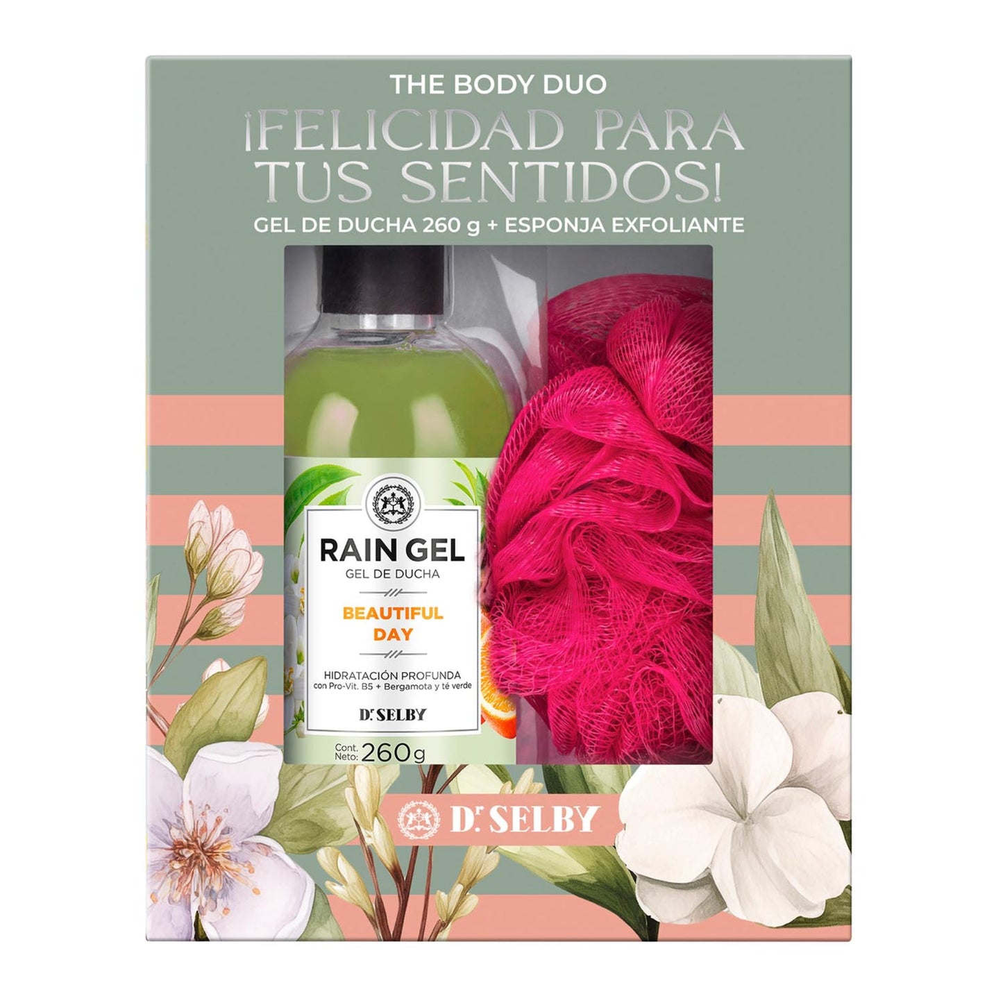 Gift Box Gel De Ducha Rain Gel Beautiful Day 260 G + Esponja