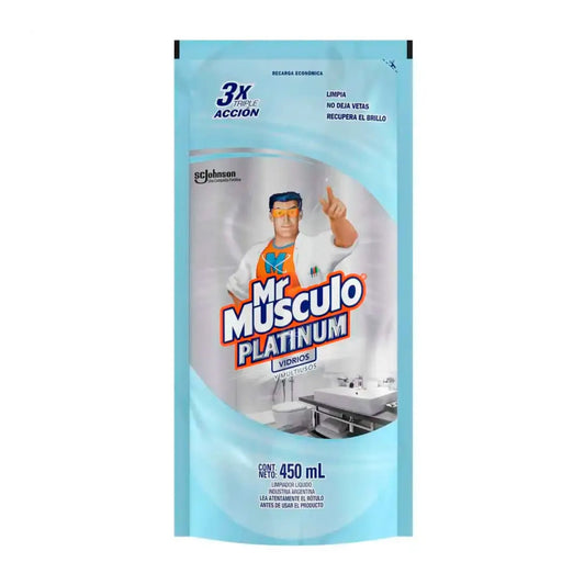 Limpia Vidrios Y Multiuso Mr. Músculo Recarga 450 Cc