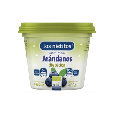 Mermelada De Arandanos 0% Azucar Los Nietitos Pote 400 G