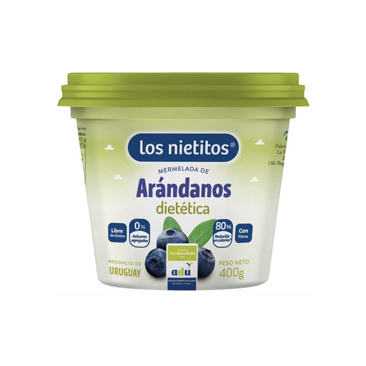 Mermelada De Arandanos 0% Azucar Los Nietitos Pote 400 G