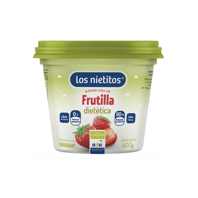Mermelada De Frutilla 0% Azucar Los Nietitos Pote 400 G