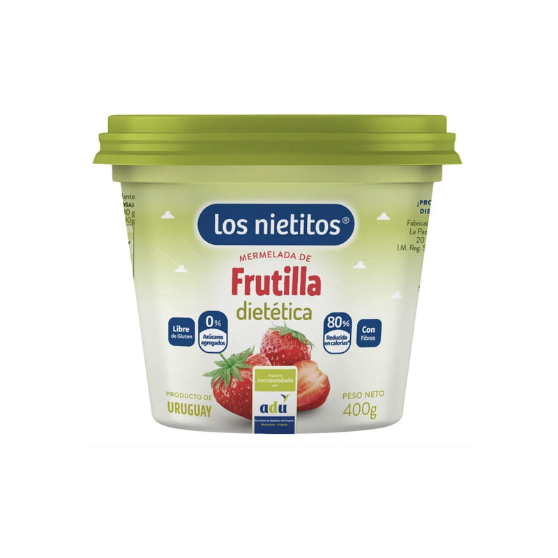 Mermelada De Frutilla 0% Azucar Los Nietitos Pote 400 G