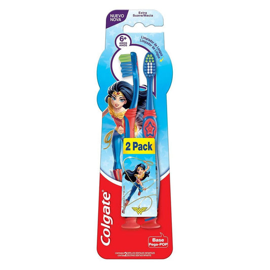 Cepillo Dental Colgate Niño Pack 2 Unidades Liga De La Justicia