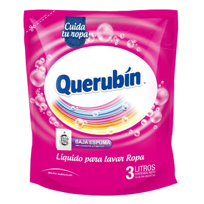 Jabón Líquido Para Ropa Querubin Baja Espuma 3 L