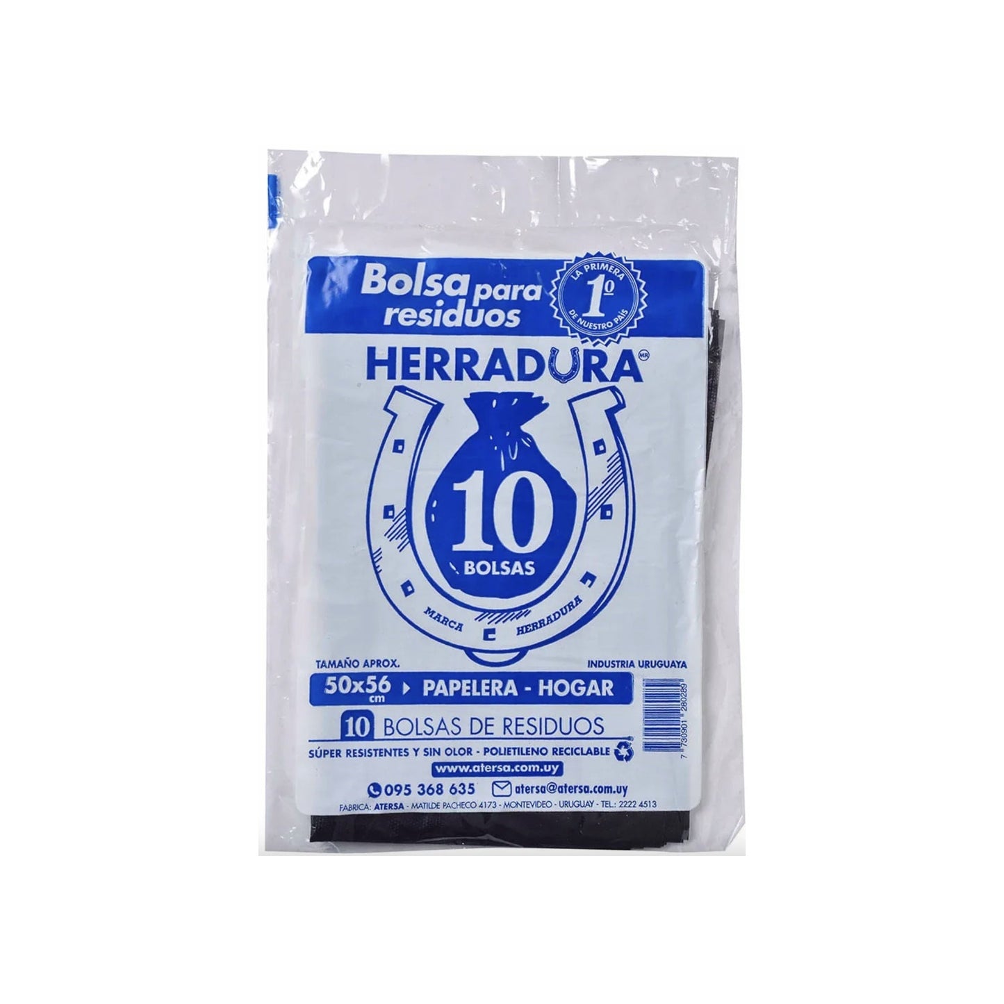 Bolsa De Residuos Herradura 10 Unidades 50 X 56 Cm