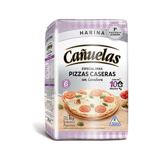 Harina Cañuelas Pizzas Caseras Con Levadura 1 Kg