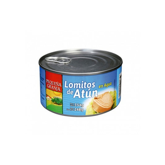 Lomitos De Atún Al Agua Pequeña Granja 354 G