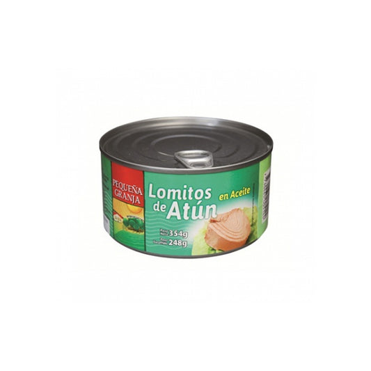 Lomitos De Atún En Aceite Pequeña Granja 354 G