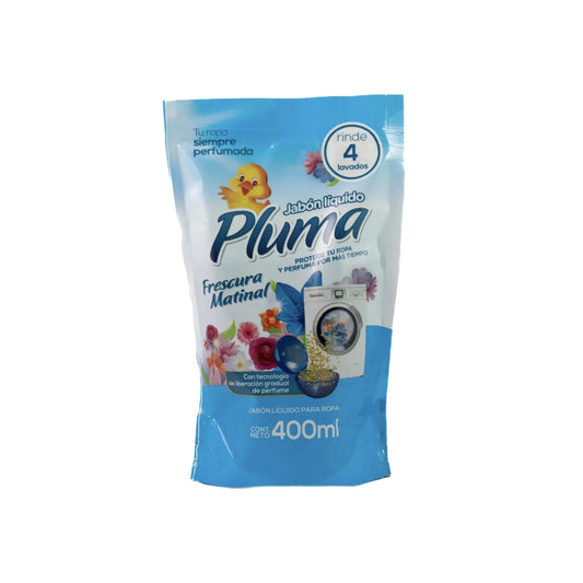 Jabón Liquido Pluma Frescura Matinal 400 Ml