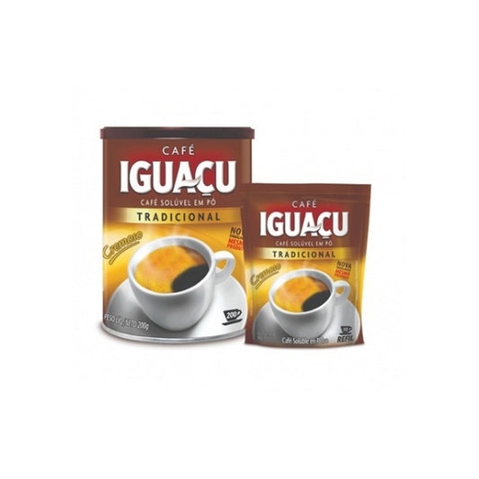 Cafe Iguacu Soluble Tradicional 200 Grs + Recarga 50 G De Regalo