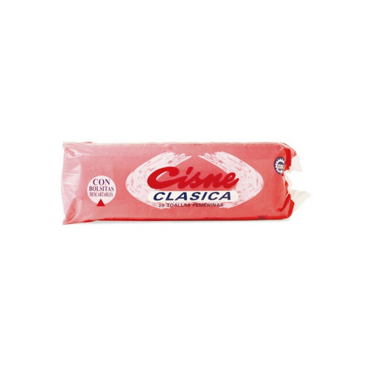 Toallas Femeninas Cisne Clásica 20 Unidades
