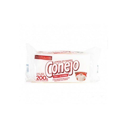 Jabón Para Ropa Conejo Con Coco Y Glicerina 200 G