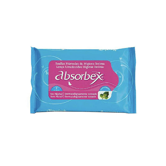 Toallas Húmedas Absorbex Higiene Íntima 8 Unidades