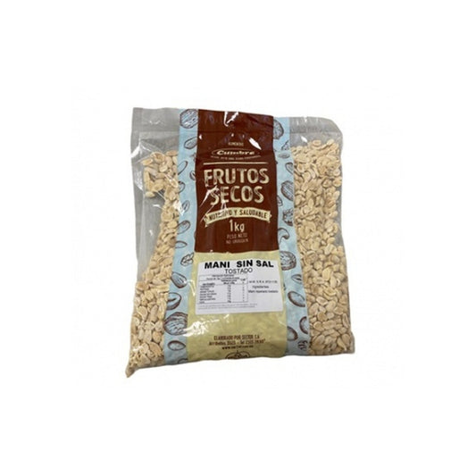Mani Repelado Tostado Sin Sal Cumbre 1 Kg