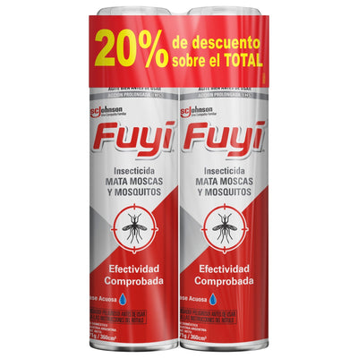 Insecticida Fuyí Aerosol Mata Moscas Y Mosquitos Pack 2 Unidades