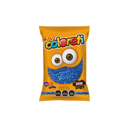 Confites Coloreti De Chocolate Azul 300 G