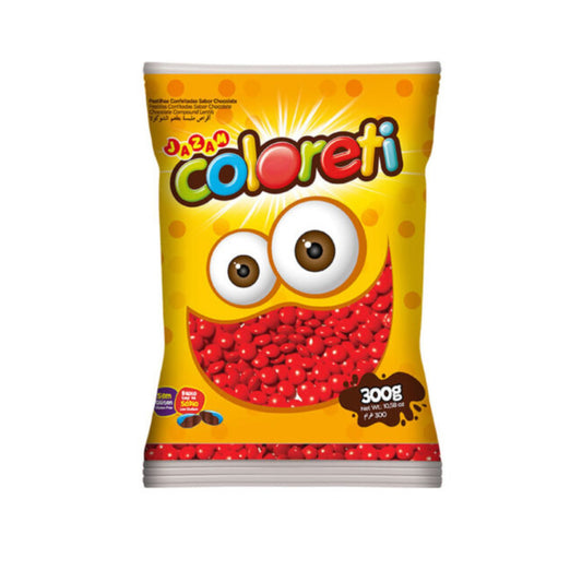 Confites Coloreti De Chocolate Rojo 300 G