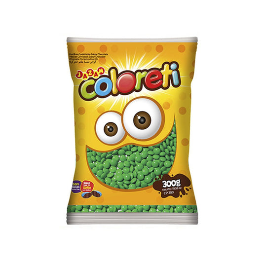 Confites Coloreti De Chocolate Verde 300 G