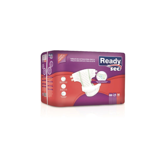Pañal Adulto Readysec Incontinencia Fuerte Talle M 24 Unidades Hasta 75 Kg