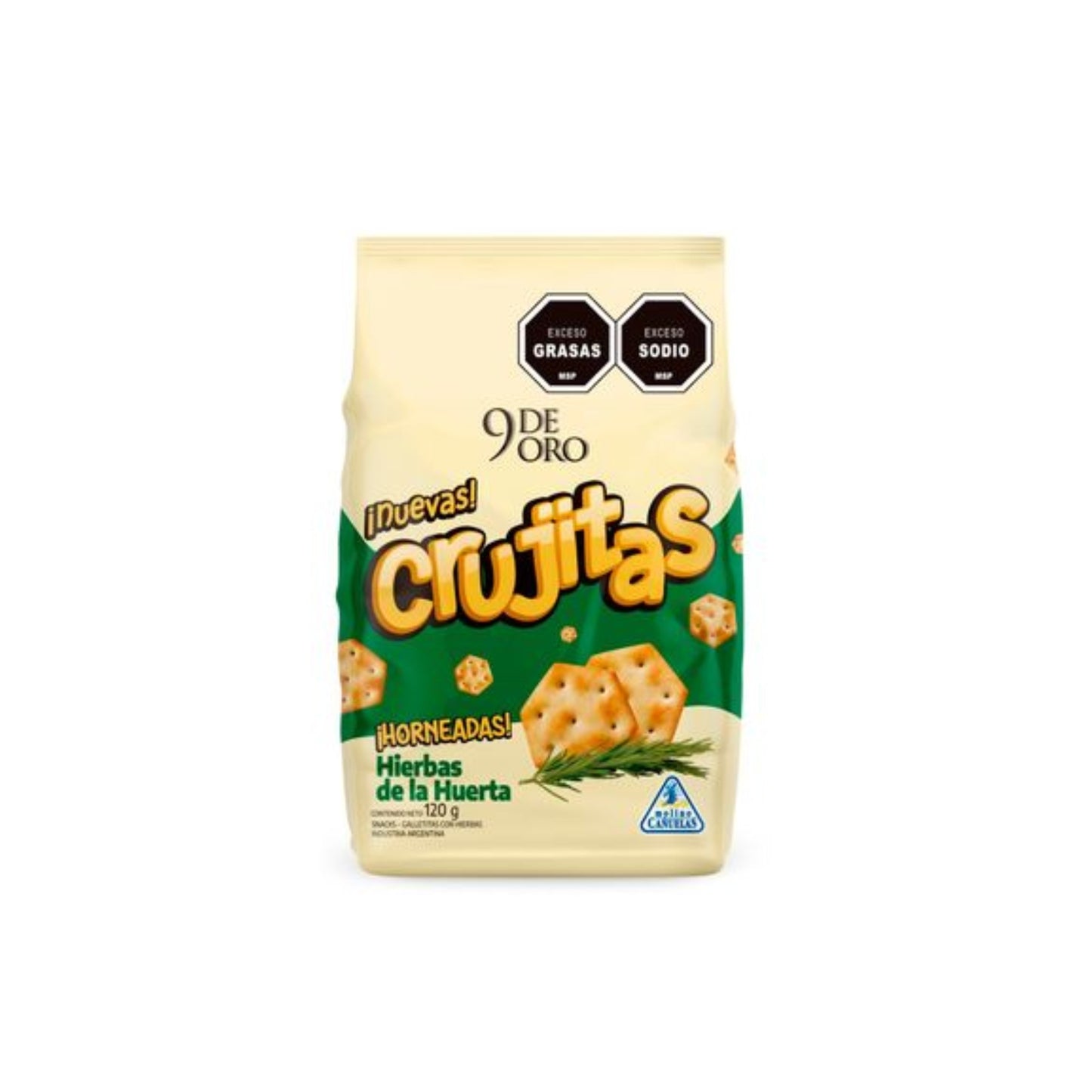 Galletitas 9 De Oro Crujitas Horneadas Hierbas De La Huerta 120 G