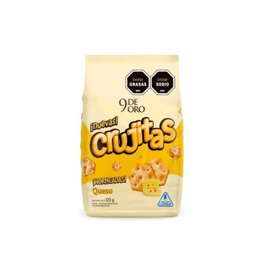 Galletitas 9 De Oro Crujitas Horneadas Queso 120 G