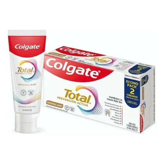 Crema Dental Colgate Total Original Mint 90 G Pack 2 Unidades