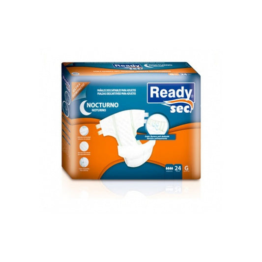 Pañal Adulto Readysec Nocturno Talle G 24 Unidades Más De 70 Kg