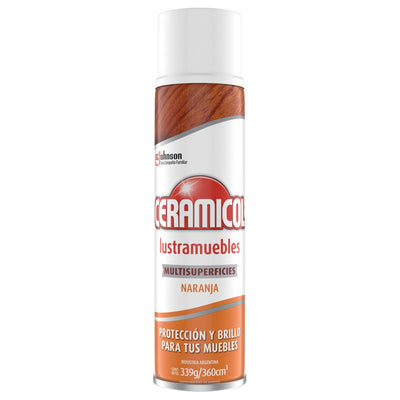 Lustramuebles Aerosol Ceramicol Naranja 360 Cc